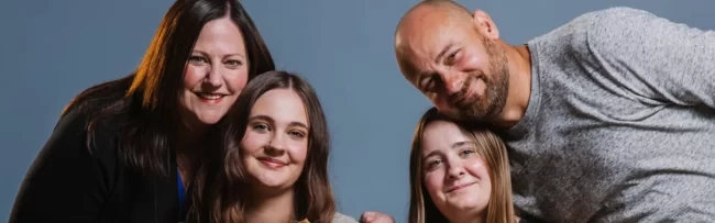 A picture of the Gates family.