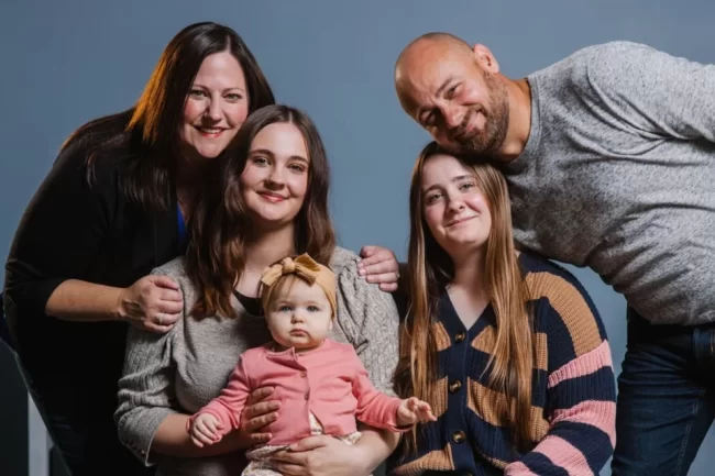 A picture of the Gates family.