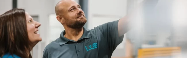 A picture of LIO Mobility employees at work.