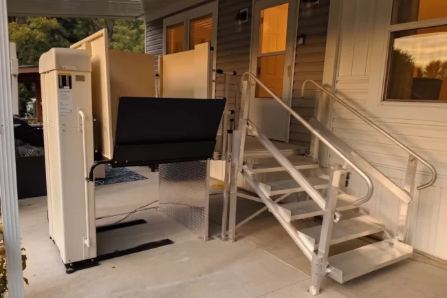 VPL_Product_2-aspect-ratio-960-640 A vertical platform lift designed to allow easier access to the main level of a home.